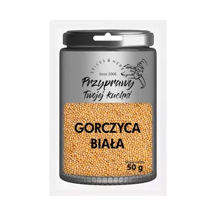 Gorczyca biała Przyprawy Twojej kuchni - 50 g - Przyprawy i zioła sypkie - miniaturka - grafika 1