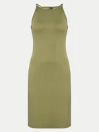 Sukienki - Pieces Sukienka dzianinowa Ostina 17124786 Zielony Slim Fit - miniaturka - grafika 1