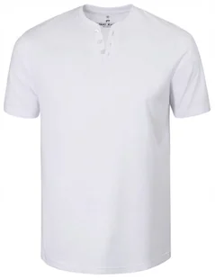 T-SHIRT Męski Koszulka w Serek BIAŁA Bawełniana LEON XL Pako Jeans - Koszulki męskie - miniaturka - grafika 1