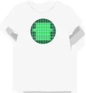 Koszulki i topy damskie - Koszulka damska biała z motywem zielonej siatki sportowej S - miniaturka - grafika 1