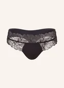 Majtki damskie - Calvin Klein Stringi Perfectly Fit Lace schwarz - miniaturka - grafika 1