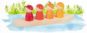 Łamigłówki - Drewniane ludziki na łódce Goki - miniaturka - grafika 1