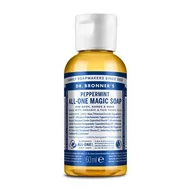 Mydła - Dr. Bronner's Dr Bronners Dr Bronners Peppermint uniwersalne mydło w płynie 60 ml - miniaturka - grafika 1