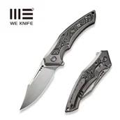 Noże - Nóż składany WE Knife Orpheus LE No 036/155 Gray Titanium / Aluminium Foil CF, Hand Rubbed Satin CPM 20CV (WE23009-2) - miniaturka - grafika 1