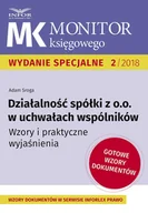 E-booki - prawo - Działalność spółki z o.o. w uchwałach wspólników. Wzory i praktyczne wyjaśnienia - miniaturka - grafika 1