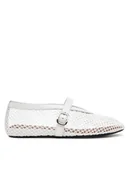 Baleriny - Badura Baleriny MIMOSA-SLT-24067P-52 Biały - miniaturka - grafika 1