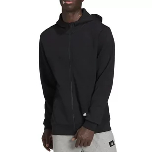 Bluza adidas M FI DBLKNT FZ HA1416 - czarna - Adidas - Bluzy sportowe męskie - miniaturka - grafika 1