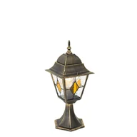 Lampy ogrodowe - QAZQA Vintage latarnia zewnętrzna antyczne złoto 45 cm - Antigua - miniaturka - grafika 1