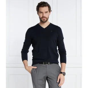 Karl Lagerfeld Wełniany sweter | Regular Fit - Swetry męskie - miniaturka - grafika 1