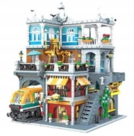 Klocki - ZESTAW KLOCKÓW BURGER SHOP MODUŁOWA RESTAURACJA BURGEROWA 3289 KLOCKÓW - miniaturka - grafika 1