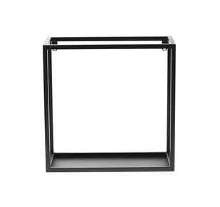 Kwietnik Ścienny Półka Wisząca Metalowa 35/35/15cm czarny LOFT KWS-715 - Kwietniki - miniaturka - grafika 1