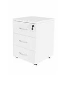 Szafki biurowe - Kontenerek pod biurko na kółkach biały, do biura, do domu - miniaturka - grafika 1