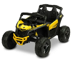 399669 MAVERICK POJAZD NA AKUMULATOR QUAD BUGGY MOCNY NAPĘD 4X4 ŻÓŁTY - Pojazdy elektryczne dla dzieci - miniaturka - grafika 1