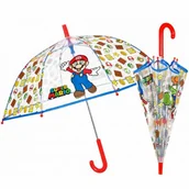 Parasole - Głęboka bezpieczna parasolka dziecięca PERLETTI przezroczysta SUPER MARIO - miniaturka - grafika 1