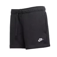 Spodenki damskie - Nike DQ5802-010 W NSW Club FLC MR szorty damskie, czarno-białe, rozmiar XL - miniaturka - grafika 1