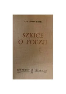 Szkice o poezji - Poezja - miniaturka - grafika 1