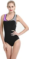 Stroje kąpielowe - Cressi Women's Dea Lady Swimsuit Damski strój kąpielowy z neoprenu o grubości 1mm ,Czarny/Szary/Liliowy ,XL ,XDG005105 - miniaturka - grafika 1