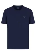 Koszulki męskie - Emporio Armani T-shirt męska granatowa bawełna krótki rękaw, Rozmiar XL - miniaturka - grafika 1