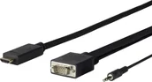 Adaptery i przejściówki - Vivolink PROHDMIVGA1 adapter kablowy 1 m HDMI Typu A (Standard) VGA (D-Sub) Czarny - miniaturka - grafika 1