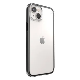 Speck Presidio Perfect-Clear with Impact Geometry - Etui iPhone 14 Plus z powłoką MICROBAN (Clear / Black) - Etui i futerały do telefonów - miniaturka - grafika 2