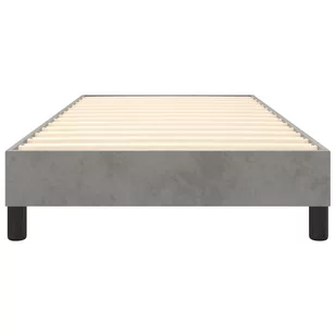 Lumarko Łóżko kontynentalne, jasnoszare, 100x200 cm, obite aksamitem - Łóżka - miniaturka - grafika 6