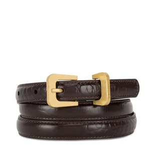 Pasek Damski Gino Rossi BLYL24003-2 CR Brązowy - Paski - miniaturka - grafika 1