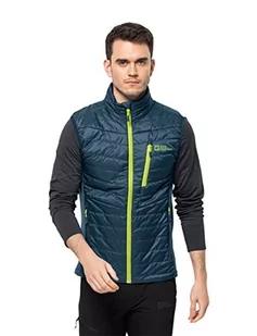 Jack Wolfskin Męska kamizelka ROUTEBURN PRO INS Vest M, Dark Sea, XXXL, Dark Sea, 3XL - Garnitury - miniaturka - grafika 1