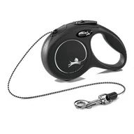 Smycze dla psów - Flexi Smycz automatyczna NEW CLASSIC CAT XS linka 3 m czarna Dostawa GRATIS od 99 zł + super okazje - miniaturka - grafika 1