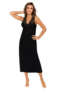 Koszulka Kristina Long Black (Rozmiar 36) - Bielizna nocna - miniaturka - grafika 1
