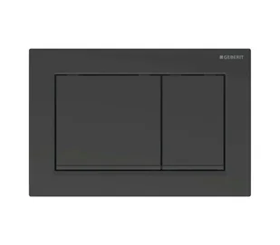 Geberit Omega30 - Kontrola spłukiwania, czarny mat 115.080.16.1 - Przyciski spłukujące - miniaturka - grafika 1