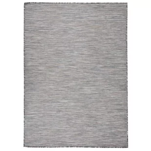 vidaXL Dywan zewnętrzny o płaskim splocie, 200x280 cm, brązowo-czarny - Dywany zewnętrzne - miniaturka - grafika 1