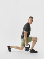 Spodnie sportowe męskie - Męskie spodenki treningowe 4F 4FWAW24TFSHM661 - zielone - miniaturka - grafika 1