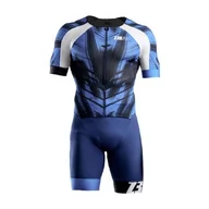 Bielizna sportowa męska - ZEROD Strój triathlonowy RACER TT SUIT blue vivacity - miniaturka - grafika 1