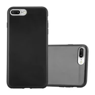 Etui i futerały do telefonów - Pokrowiec Do Apple iPhone 7 PLUS / 7S PLUS / 8 PLUS Etui w CZARNY Silikon Case Cover Obudowa Ochronny TPU Cadorabo - miniaturka - grafika 1