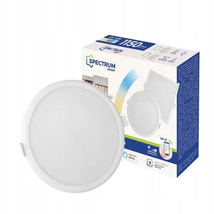 Spectrum Inteligentna oprawa sufitowa podtynkowa okrągła LED SMART Algine 12W Wi-Fi CCT DIMM SLI038016CCT - Systemy inteligentnych domów - miniaturka - grafika 3