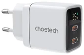 Ładowarki do telefonów - Choetech PD6051 2x USB-C biała - miniaturka - grafika 1