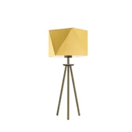 Lampy stojące - Lampka nocna LYSNE Soveto, 60 W, E27, musztardowa/złota, 50x23 cm - miniaturka - grafika 1