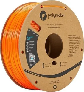 Poly Filament Polymaker PolyLite ABS 1,75mm 1kg - Orange} - Filamenty i akcesoria do drukarek 3D - miniaturka - grafika 1