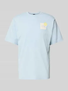 T-shirt z nadrukiem z logo - Koszulki męskie - miniaturka - grafika 1