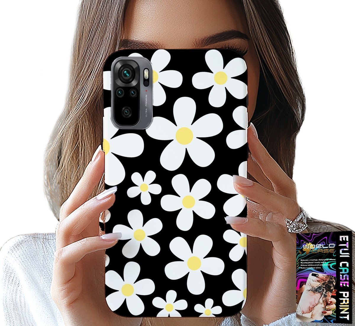 ETUI DO XIAOMI NOTE 10 / 10S - STOKROTKA, STOKROTKI, KWIATKI, PLECKI