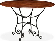 Stoły - Elior Duży okrągły stół industrialny Fleo 3F - palisander - miniaturka - grafika 1