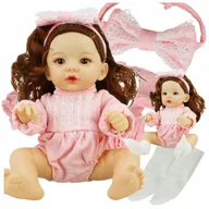 Lalki dla dziewczynek - LALKA BOBAS W UBRANKU KLASYCZNA DZIDZIUŚ SIEDZI RUSZA RĄCZKAMI NÓŻKAMI 32CM - miniaturka - grafika 1