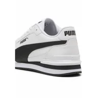 Buty trekkingowe damskie - Skórzane sneakersy unisex ST Runner v4 PUMA White Black Cast Iron Gray - miniaturka - grafika 1