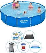 Baseny ogrodowe - Oferta basenów - Bestway Steel Pro 396x84 cm - okrągły - miniaturka - grafika 1