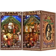 Zabawki kreatywne - Miniaturowy domek Book Nook - Biuro detektywa Kota - miniaturka - grafika 1