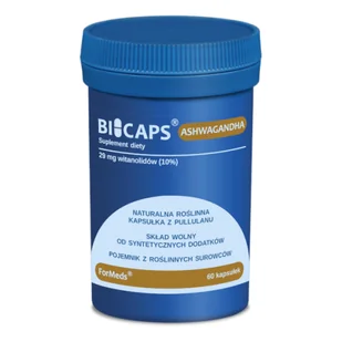 ForMeds Bicaps Ashwagandha 290mg 60 Kapsułek - Suplementy naturalne - miniaturka - grafika 1
