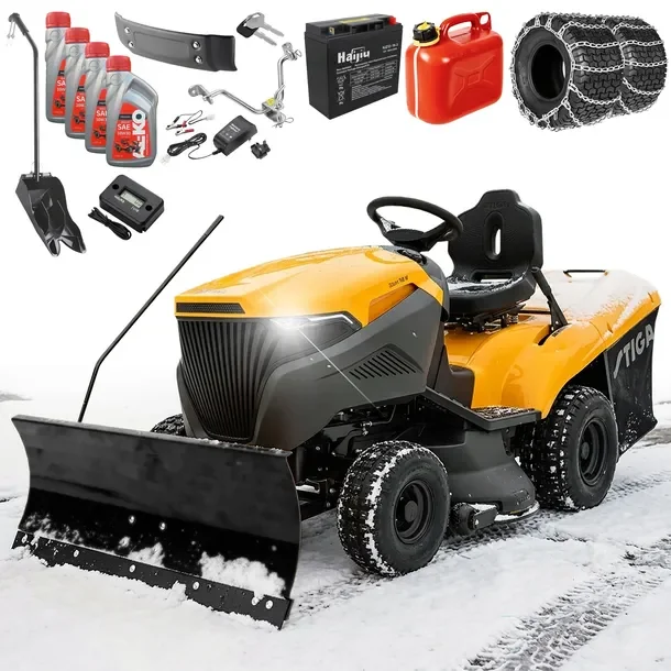 Traktor Ogrodowy z Koszem 300L STIGA Estate 798 W Automat 2w1 Zestaw Zimowy