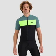 Koszulki rowerowe - Koszulka rowerowa męska Rogelli Core Block - miniaturka - grafika 1
