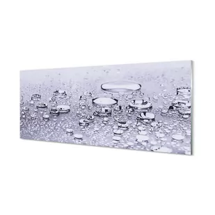 Panel szkło hartowane Krople woda makro 125x50 cm - Dekoracje domu - miniaturka - grafika 1
