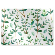 Podnóżki, podpórki, podkładki - Podkładka pod krzesło obrotowe Zielone gałązki 120x90 cm - miniaturka - grafika 1